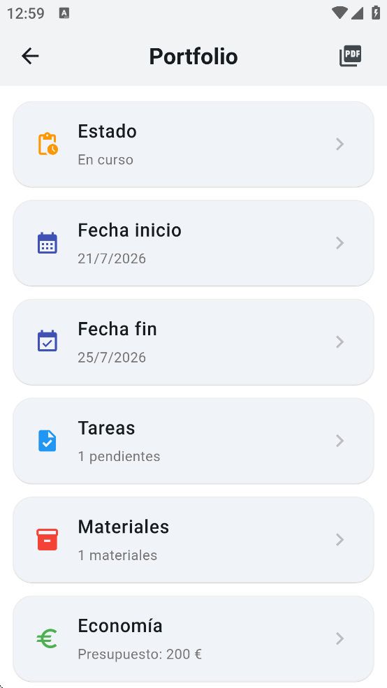 Detalle de proyecto