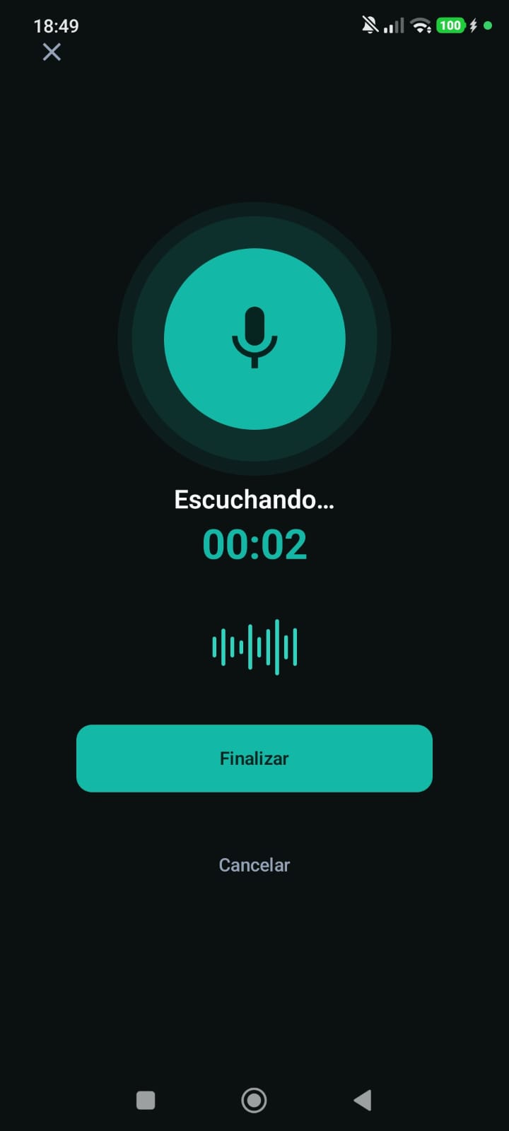 Grabando audio